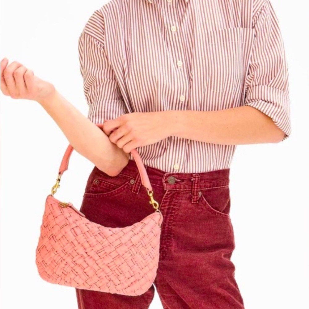 SOLD 🚫 Clare V Petite Moyen Woven Leather Crossbody